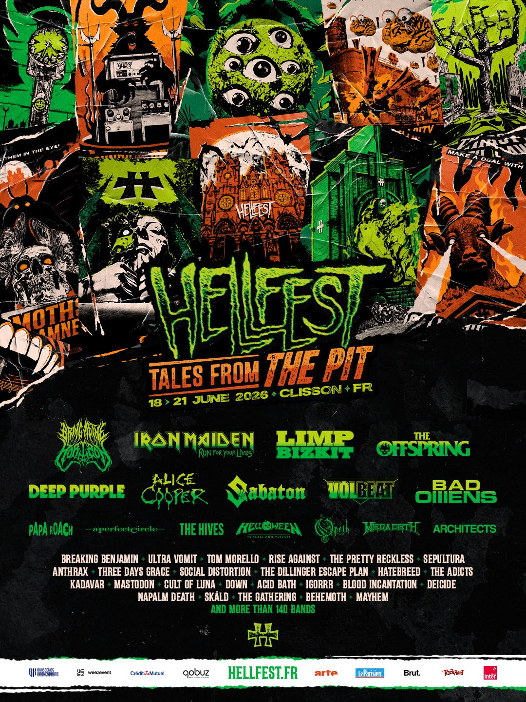 Hellfest 2026 - Pass 1 Jour - Clisson - Vendredi 19 juin 2026